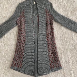 Anthropologie long open sweater